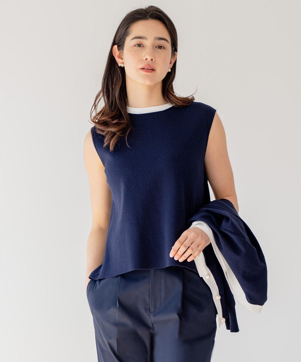 組曲 S 【アンサンブル対応可】CHAIスリーブレス ニット 