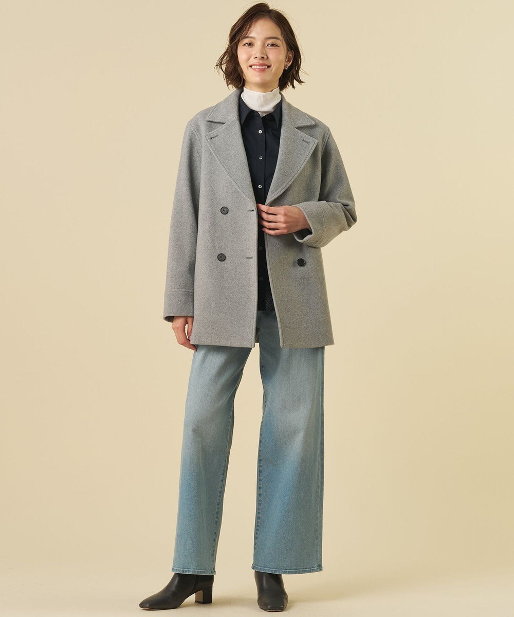 J.PRESS LADIES 【レイヤードスタイルに】T/C Light タフタ シャツ ブラウス 
