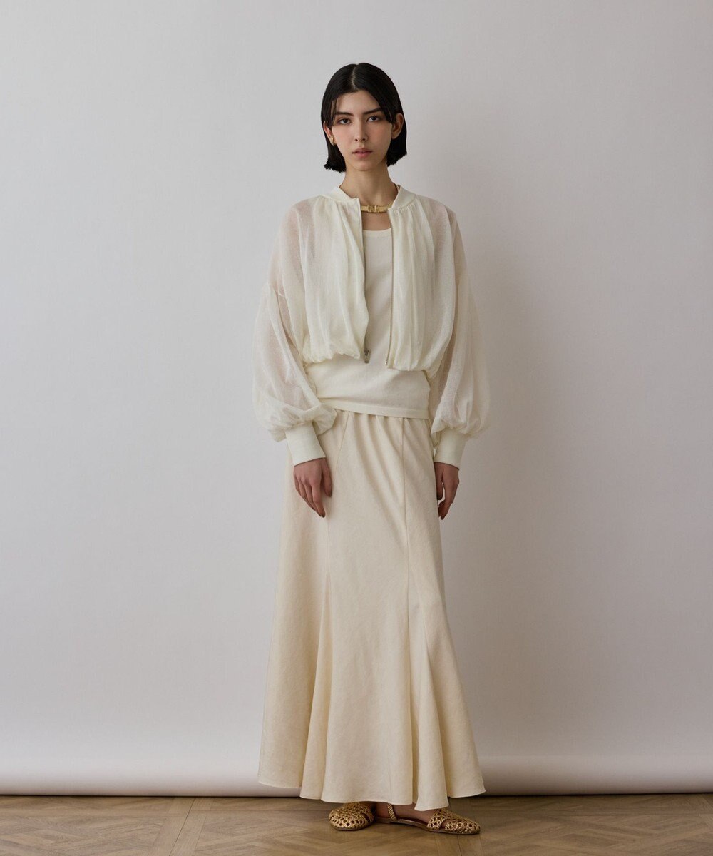 GRACE CONTINENTAL シアーニットバルーンジャケット 