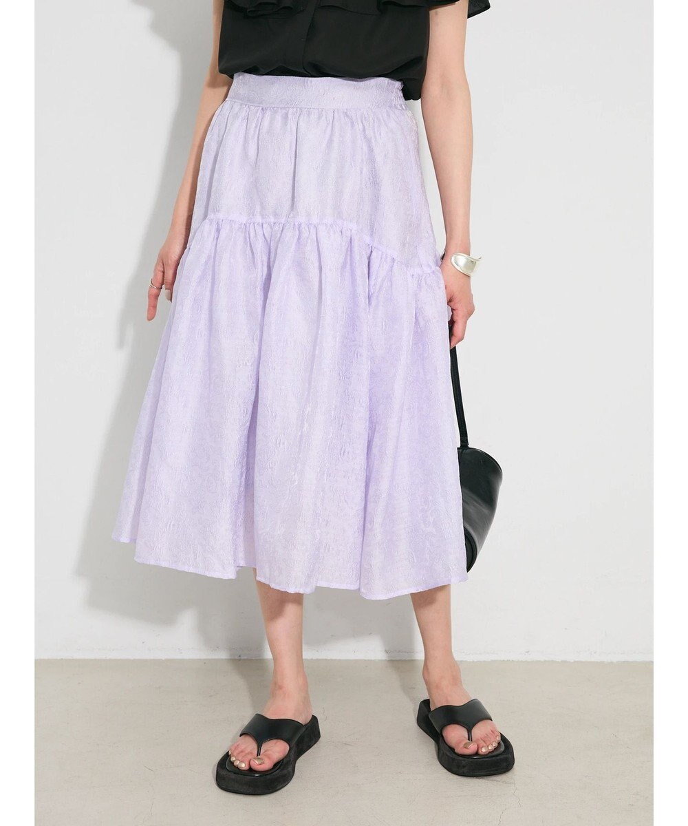 Green Parks ジャガードボリュームスカート 