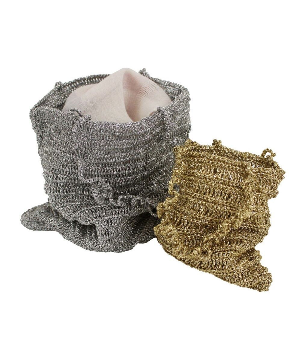 ROOTOTE 1090【手編みカゴバッグ風】SC.ベビールー.クロッシュメタリック-A 