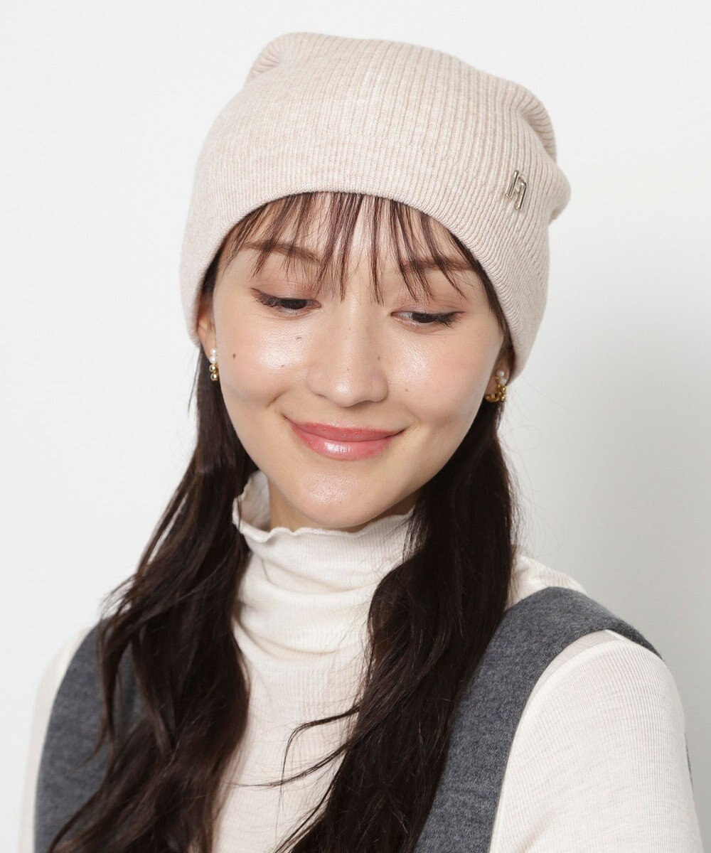 MOONBAT 【WEB限定】FURLA(フルラ)アーチロゴ付き ニット帽 帽子 UVカット 手洗いOK 