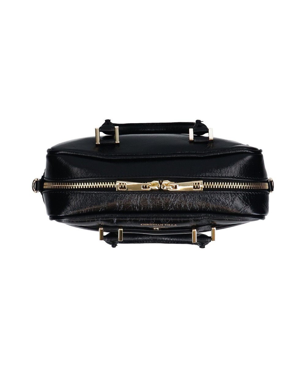 INTER-CHAUSSURES 【CHRISTIAN VILLA】スクエアレザーハンドバッグ 