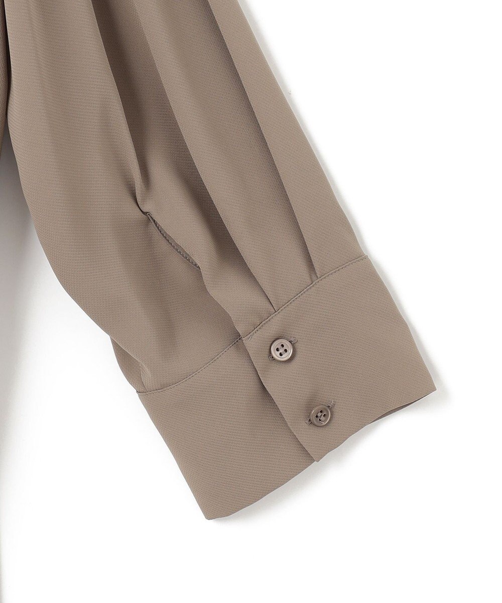 ICB L 【接触冷感・UVケア・速乾・洗える】BackSatinAmunzen ボウタイブラウス 