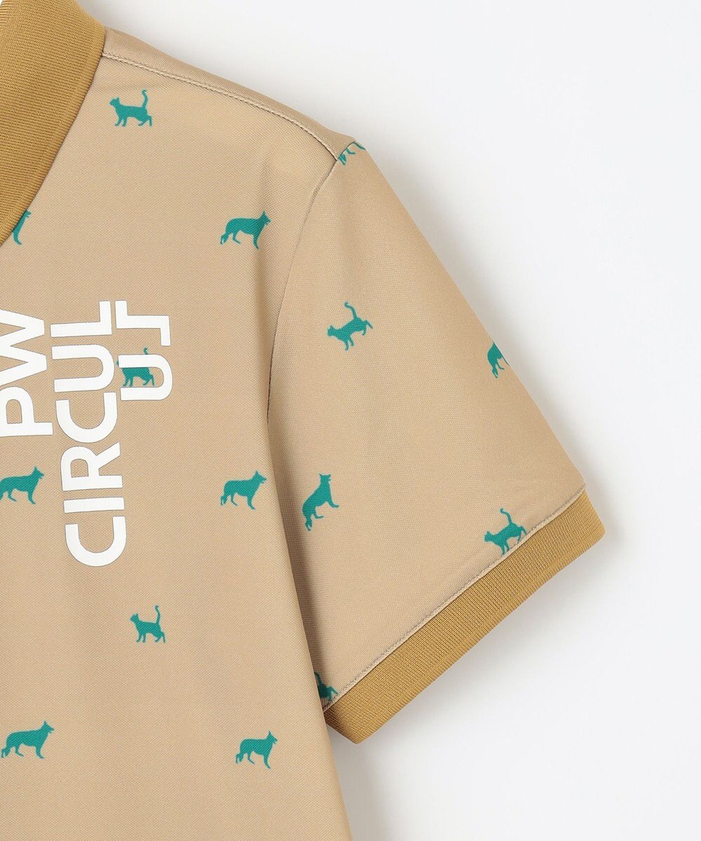 PW CIRCULUS 【WOMEN】【ストレッチ / UVケア】アニマルプリント カノコ ポロシャツ ゴルフウェア レディース 