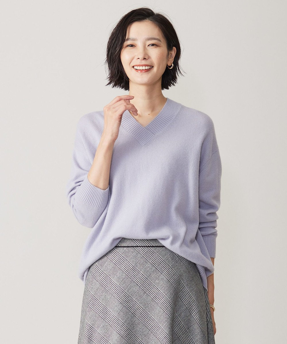 洗える】CASHMERE BLEND Vネック ニット / J.PRESS LADIES