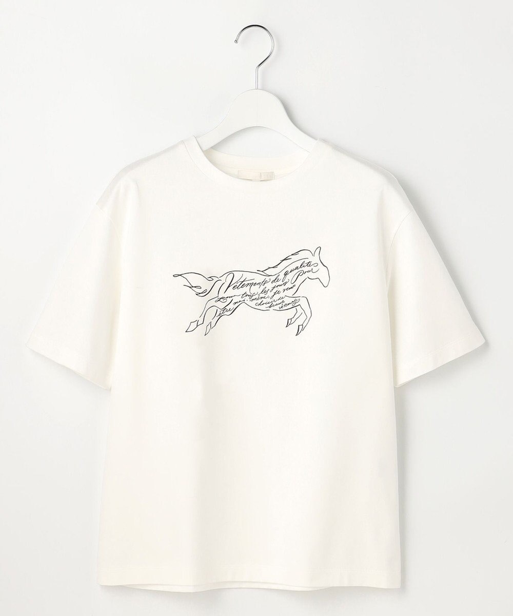 自由区 S ホースモチーフロゴ Tシャツ 