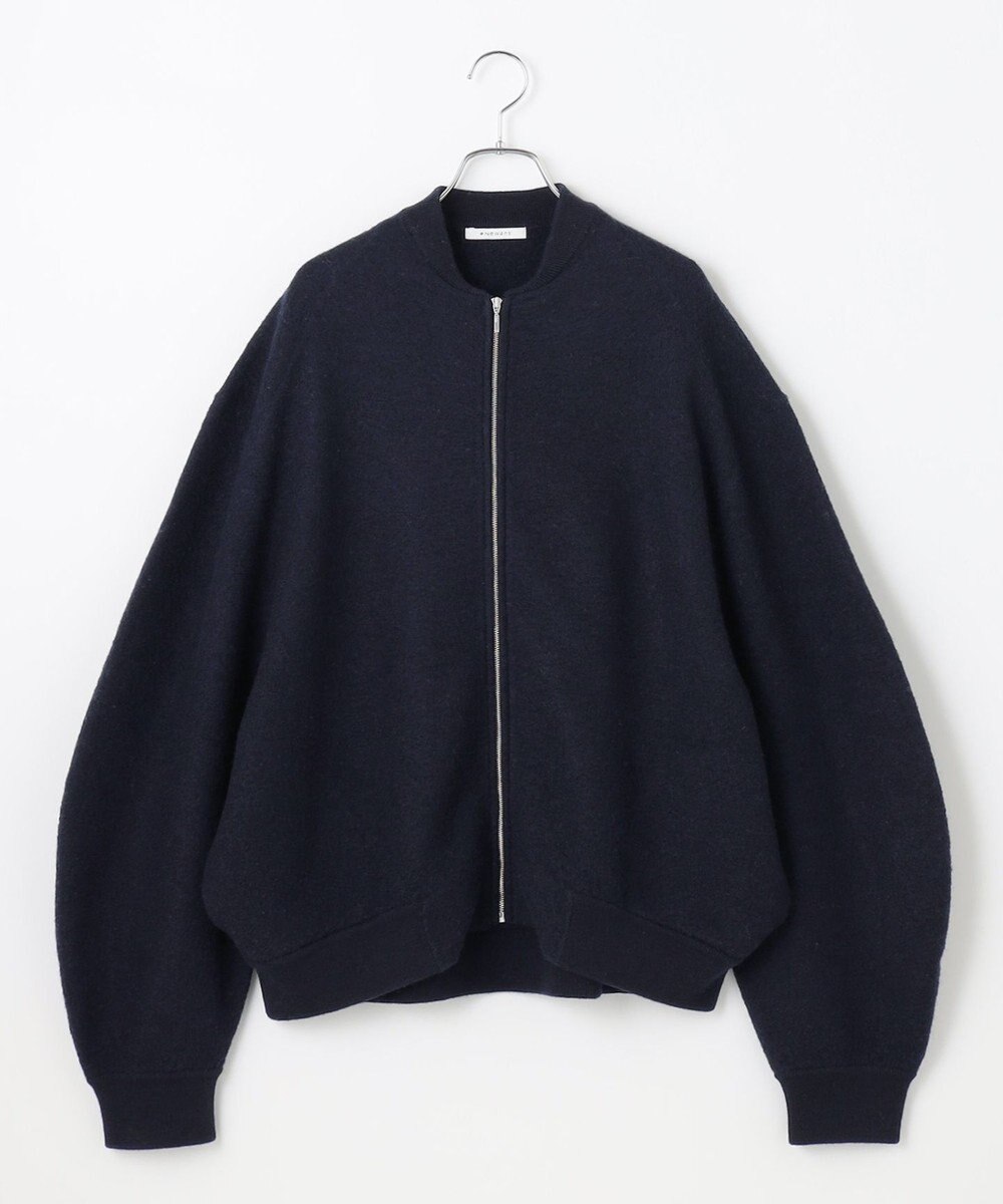 #Newans リラックスフィットドルマンニットブルゾン 