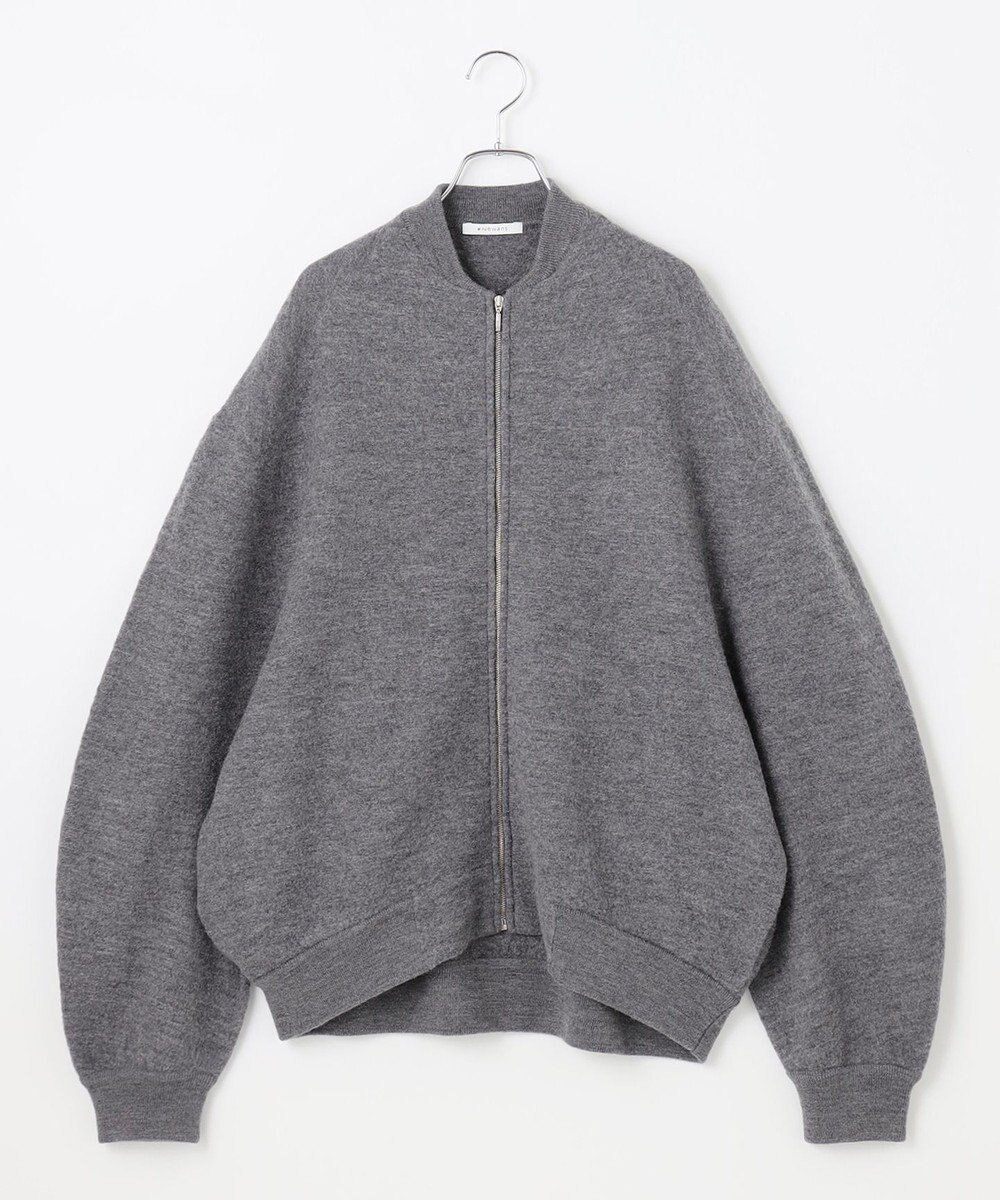 #Newans リラックスフィットドルマンニットブルゾン 