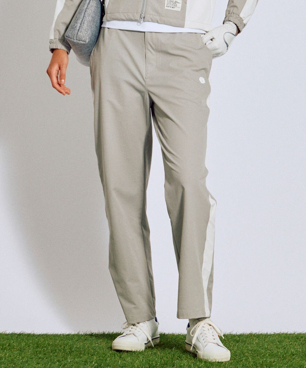 PW CIRCULUS 【WOMEN】サイドラインストレートワイドパンツ ゴルフウェア レディース 