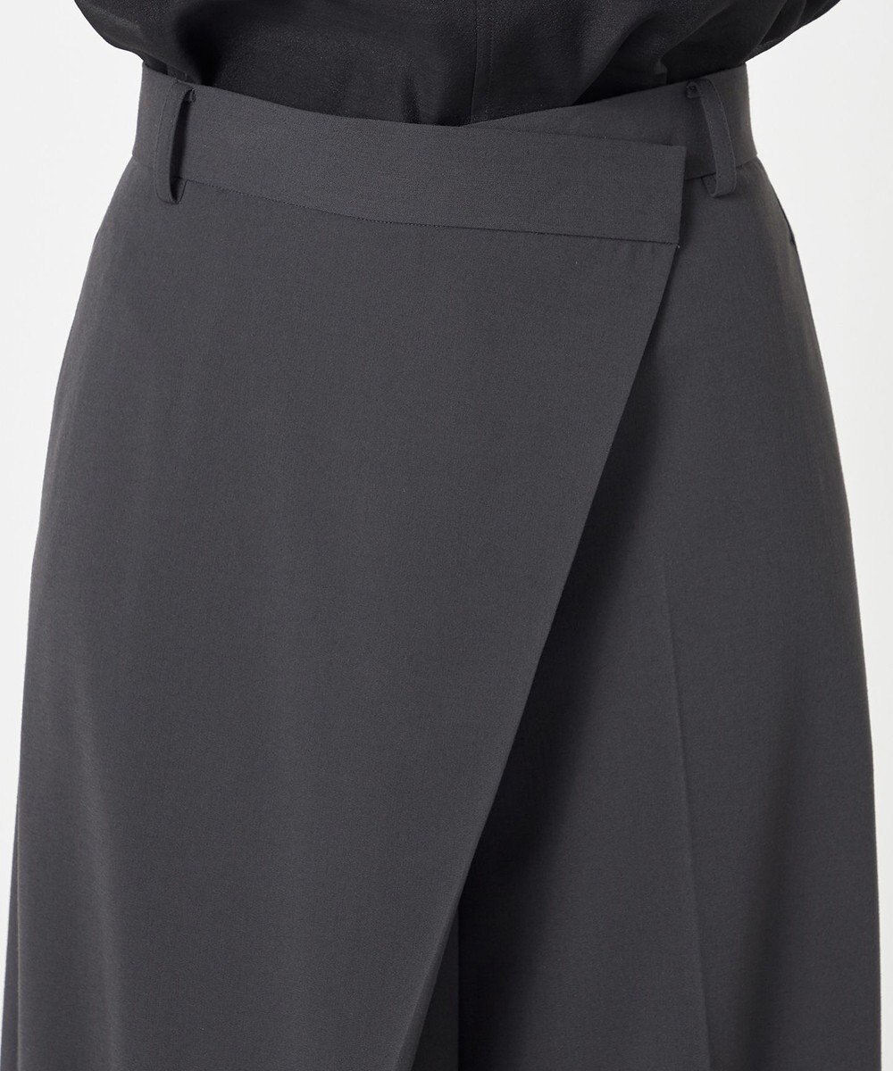 NAVE 【Nave・洗える】スパントロ ワイドラップパンツ 