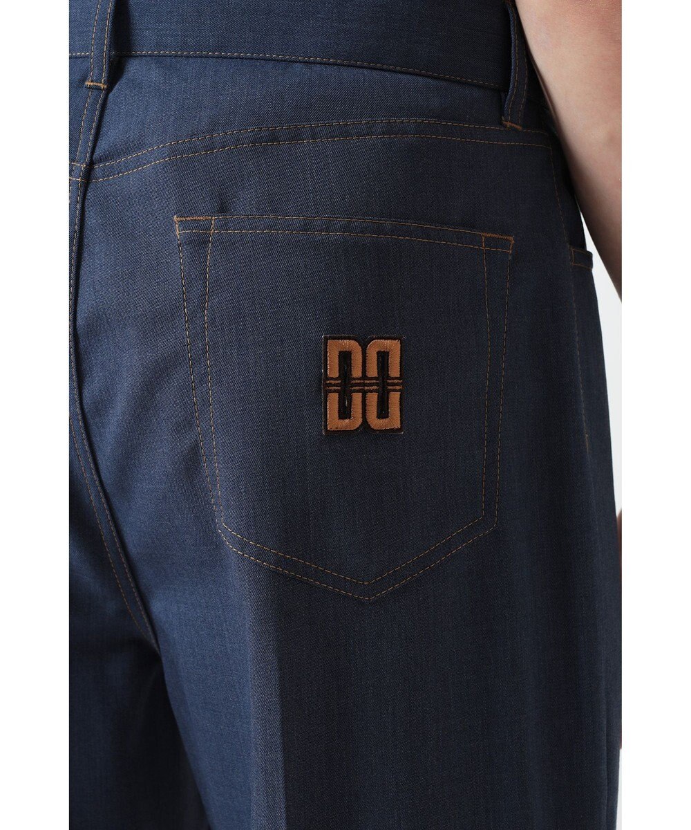 DAKS ステッチストレートパンツ 