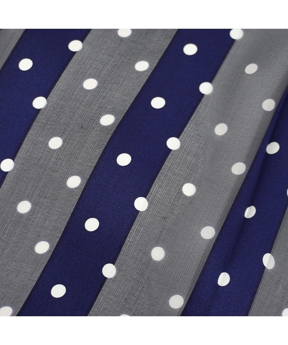 Marca 【Marcaオリジナル】サテンストライプドット 小判 サテンストライプ スカーフ 