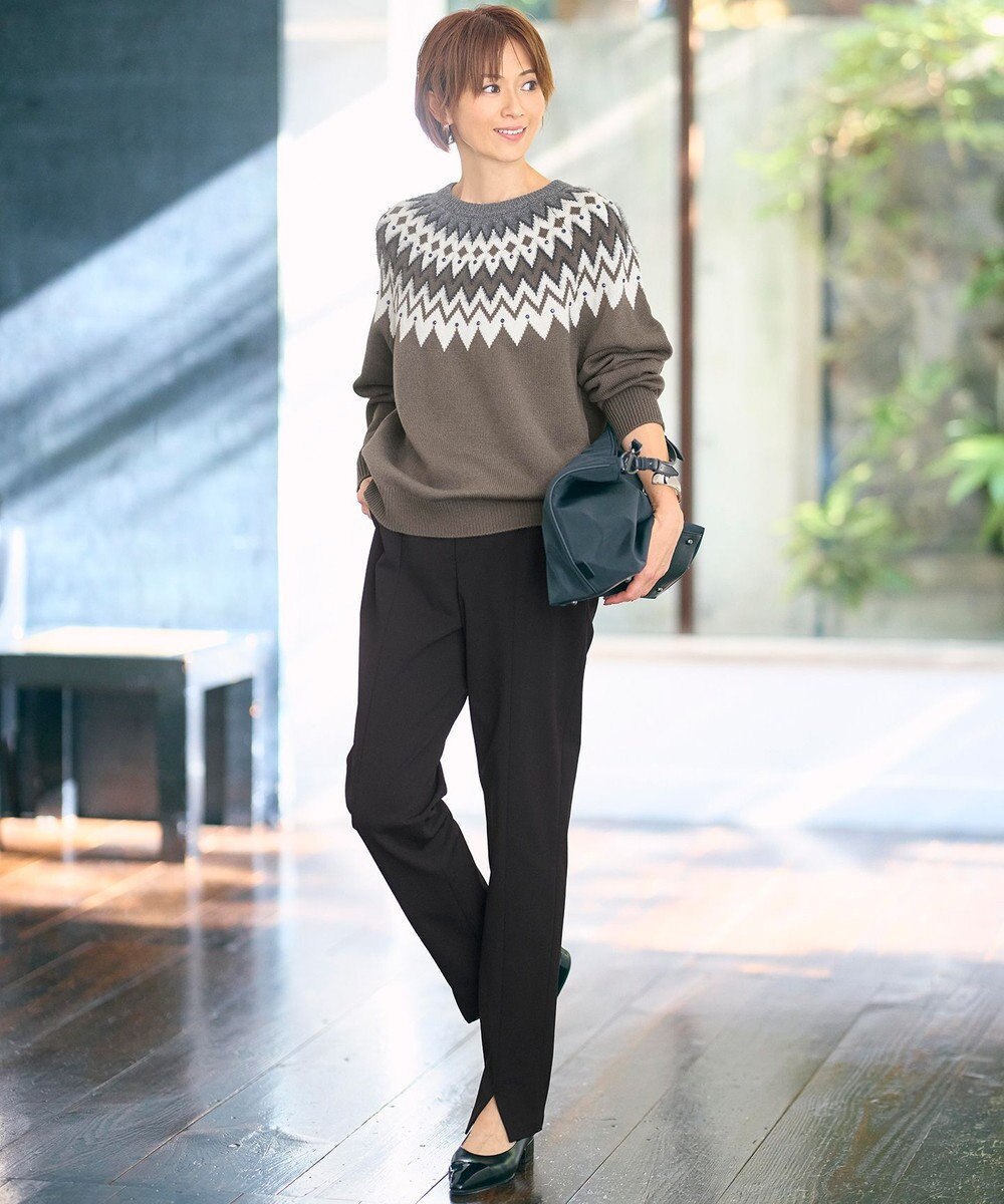 自由区 L フェアアイル ニット 