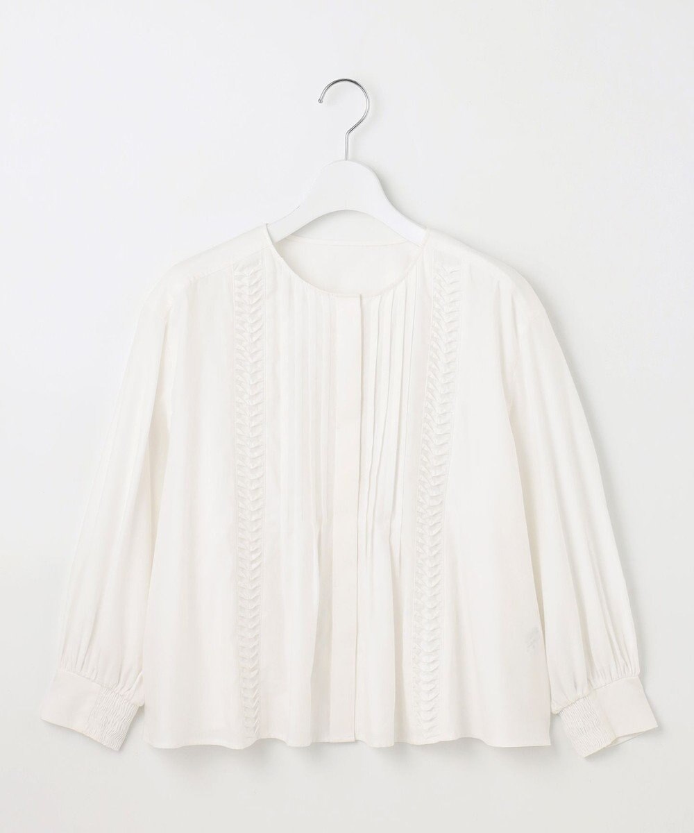 23区 L 【SLOW/一部店舗限定】ウォッシュドコットンサテン ブラウス 