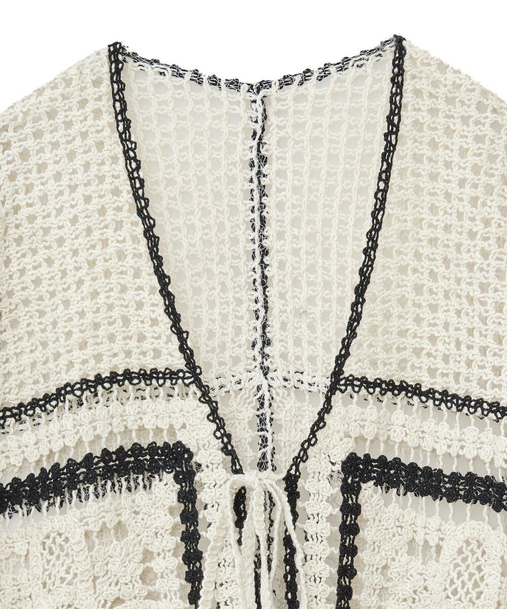 Green Parks ・ＥＬＥＮＣＡＲＥ　ＤＵＥ　カギ針風レースカーデ 