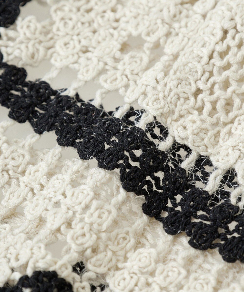 Green Parks ・ＥＬＥＮＣＡＲＥ　ＤＵＥ　カギ針風レースカーデ 