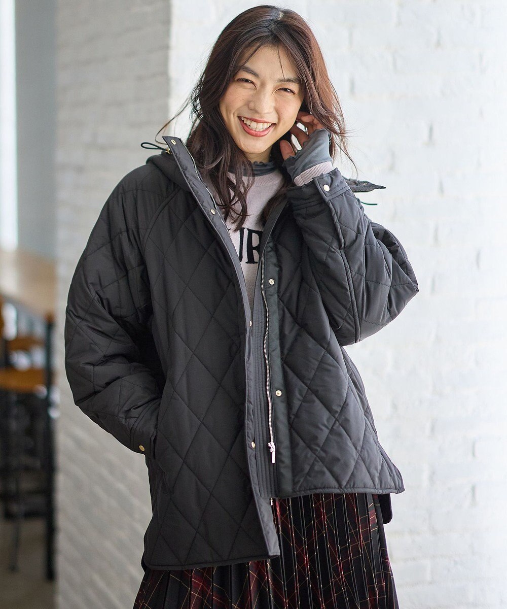 ANY 【洗濯機可/撥水】ダイヤキルトブルゾン 