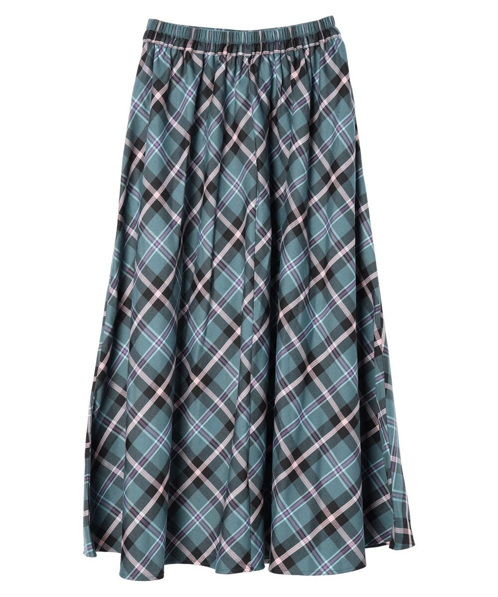 Green Parks ・Ｐｅｔｉｔ　Ｆｌｅｕｒ　バイヤスチェックフレアスカート 