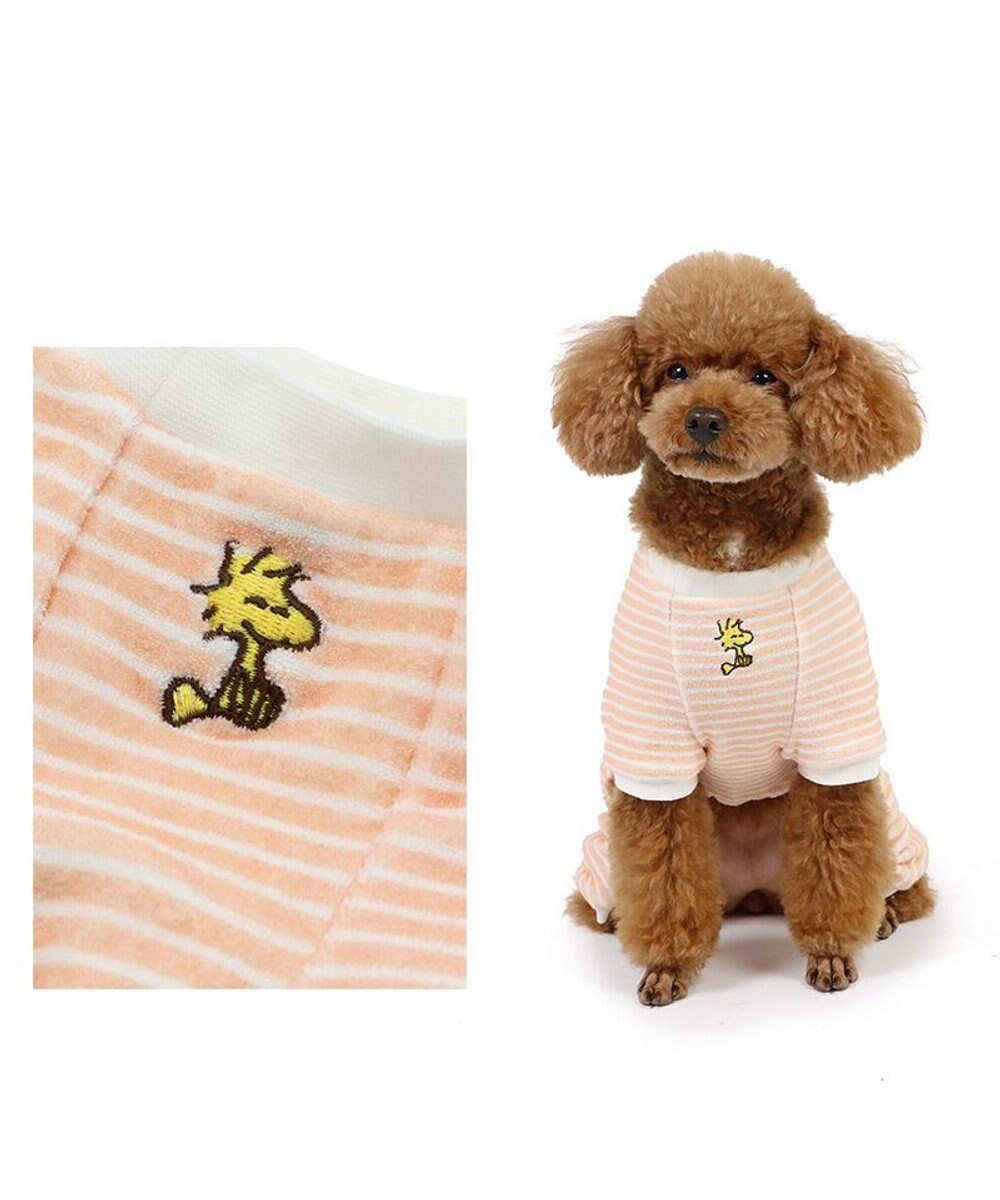 PET PARADISE スヌーピー サーモキープ  ロンパース 《フェイス柄》 小型犬 