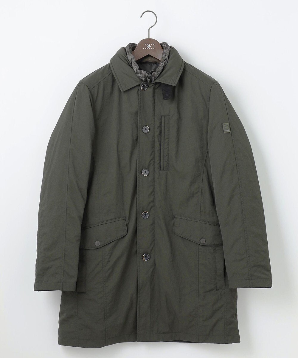 JOSEPH ABBOUD 【3WAY/撥水/INフード/ダウンライナー付】3ハイカウントツイル×パウダータフタ ダウン コート 
