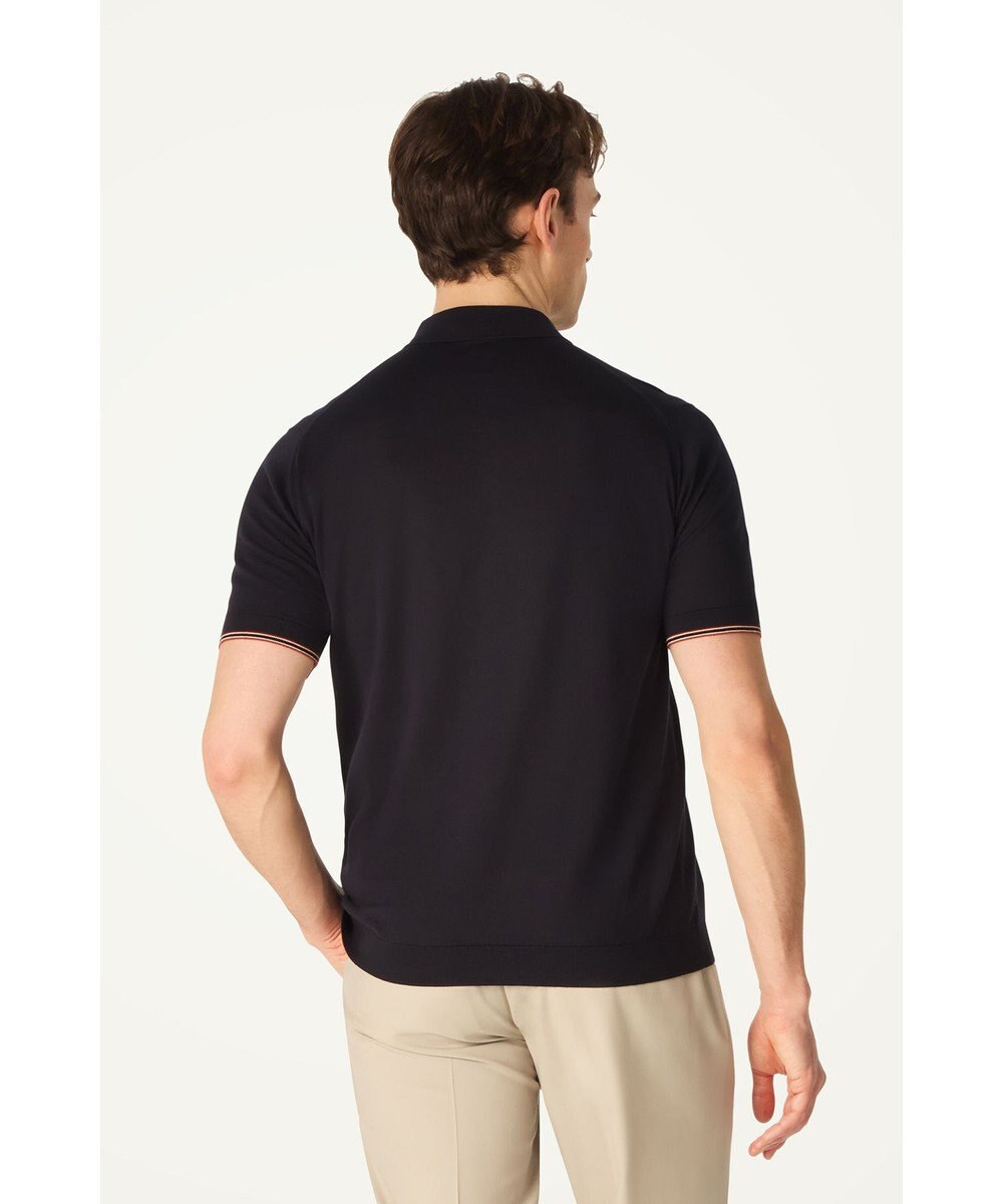 DAKS John Smedley for DAKS ハウスストライプポロシャツ 