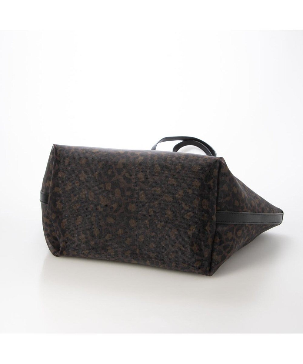 UNBILLION カシュカシュ cachecache / チュールメッシュヒョウ柄プリントトートＬ 