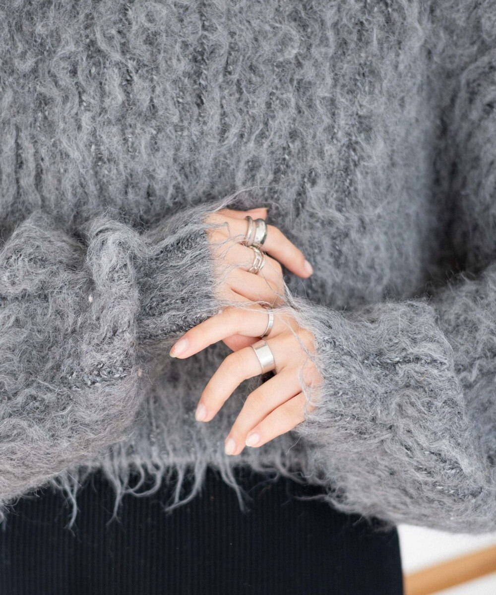 WEGO ブラッシュニットショートプルオーバー 