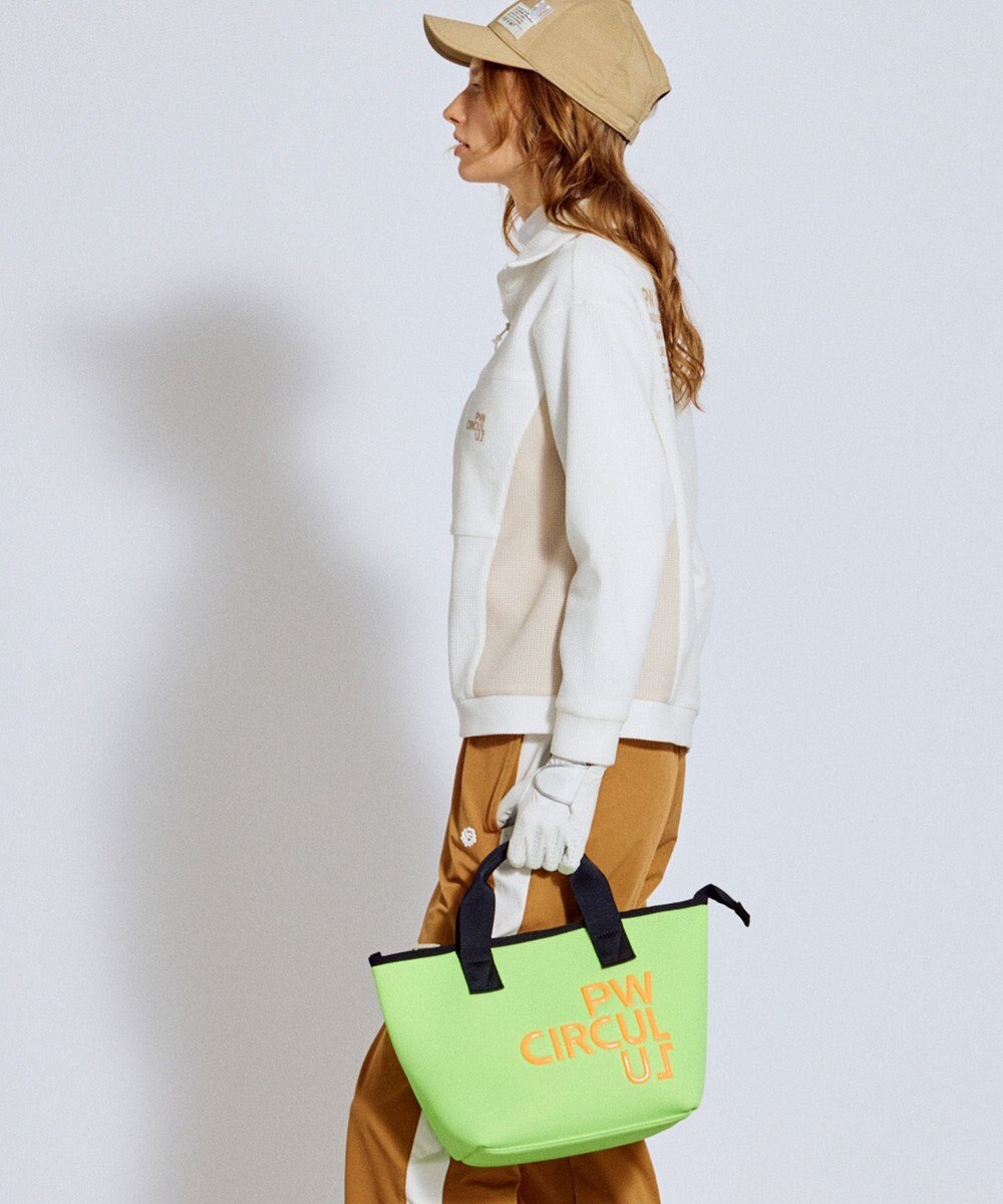 PW CIRCULUS 今が旬トップス！【ドライな肌触り / UV遮蔽率98.9% UVカット / ストレッチ】【WOMEN】ワッフルハーフジップ  ゴルフウェア レディース 