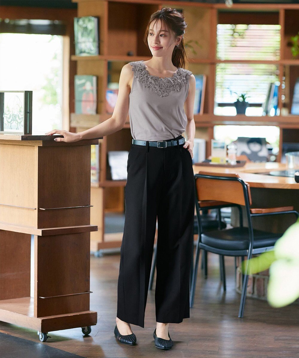 Tiaclasse 【洗える】レースタンクトップ 