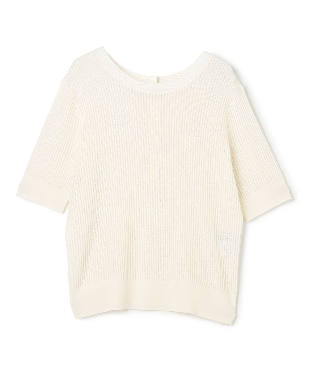 BEIGE， LEPIDO / 前後2WAY シアー編みニット 
