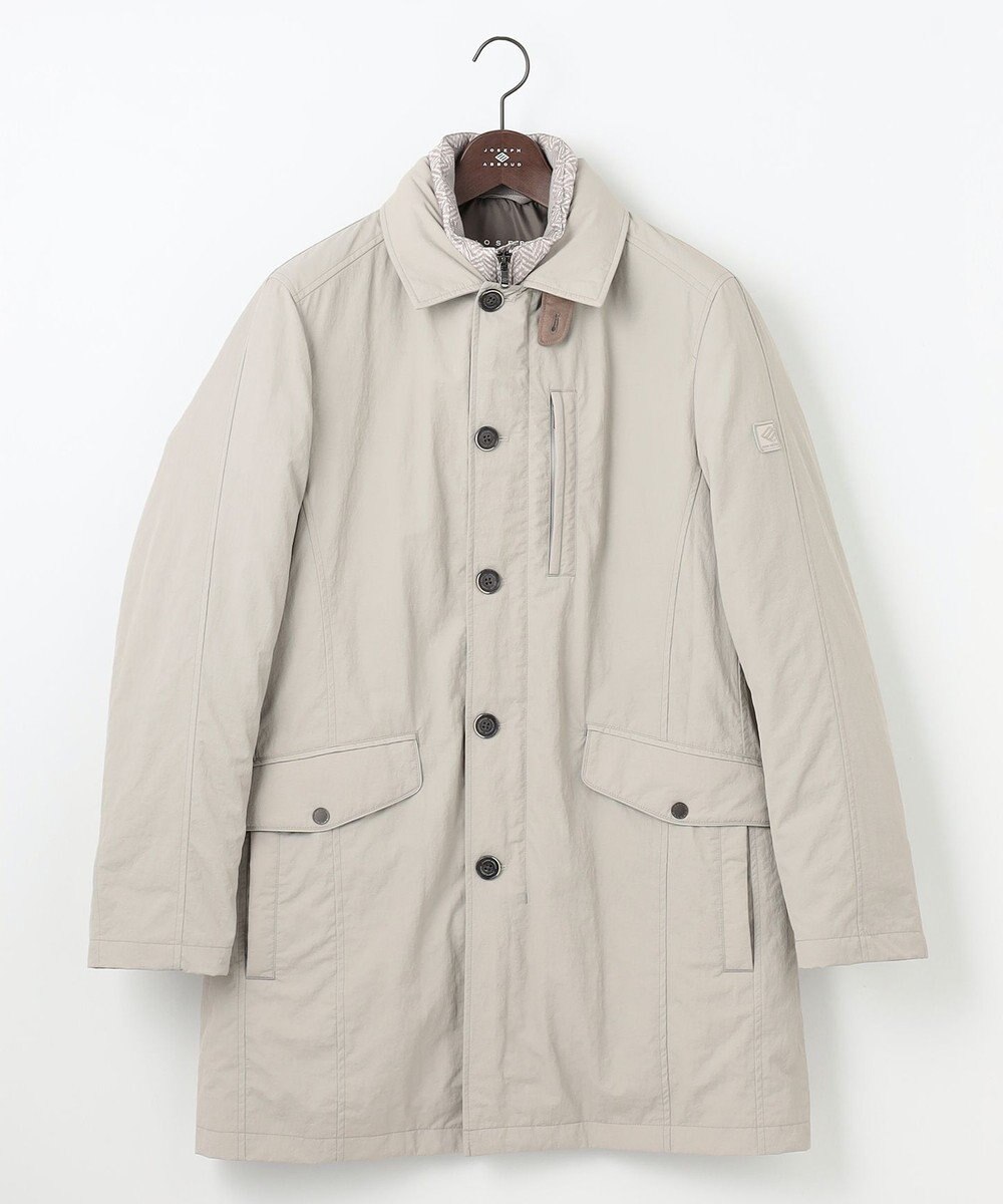 JOSEPH ABBOUD 【3WAY/撥水/INフード/ダウンライナー付】3ハイカウントツイル×パウダータフタ ダウン コート 