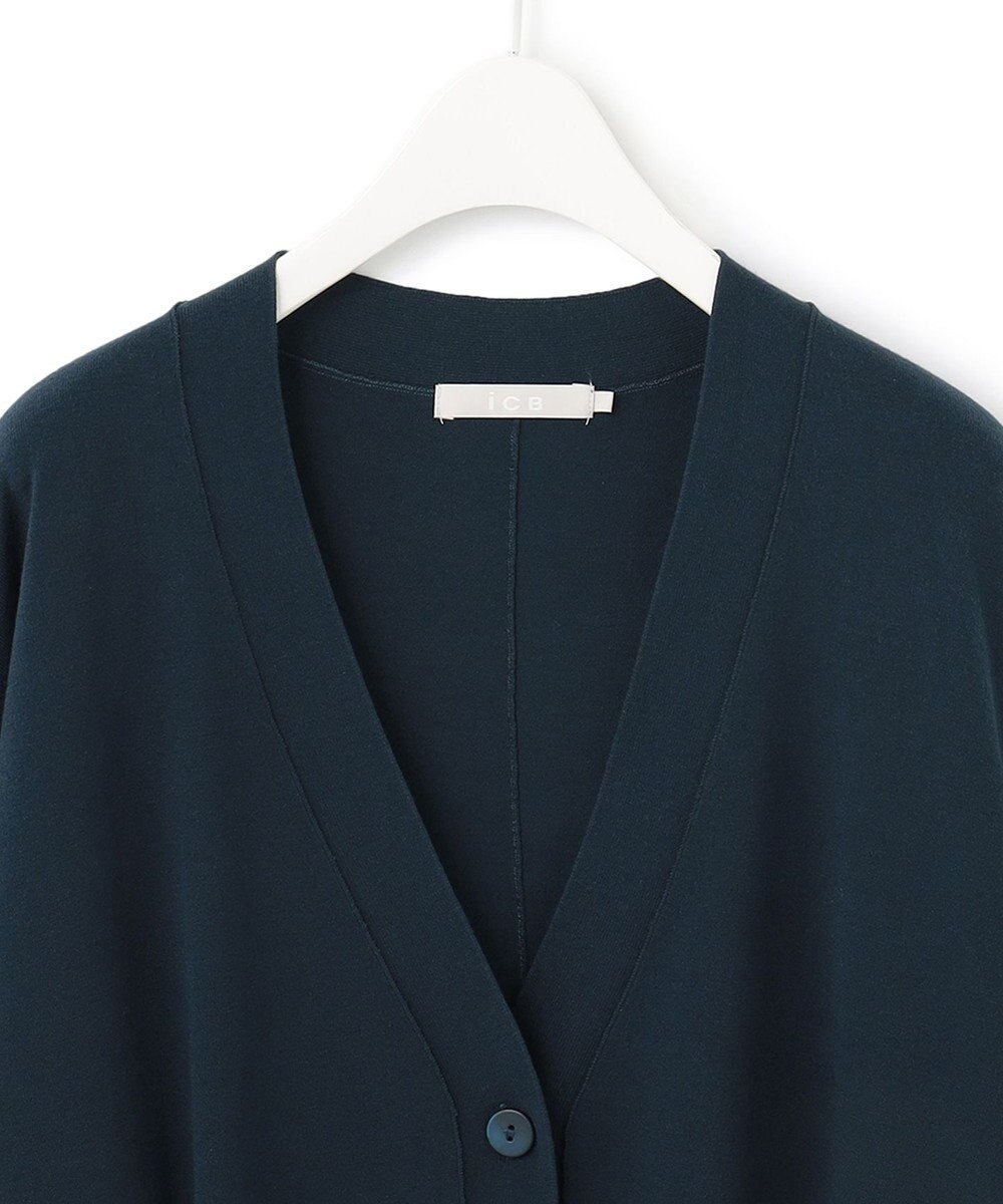 ICB 【洗える・WEB限定カラーあり】 ヴィスコースワイド カーディガン 