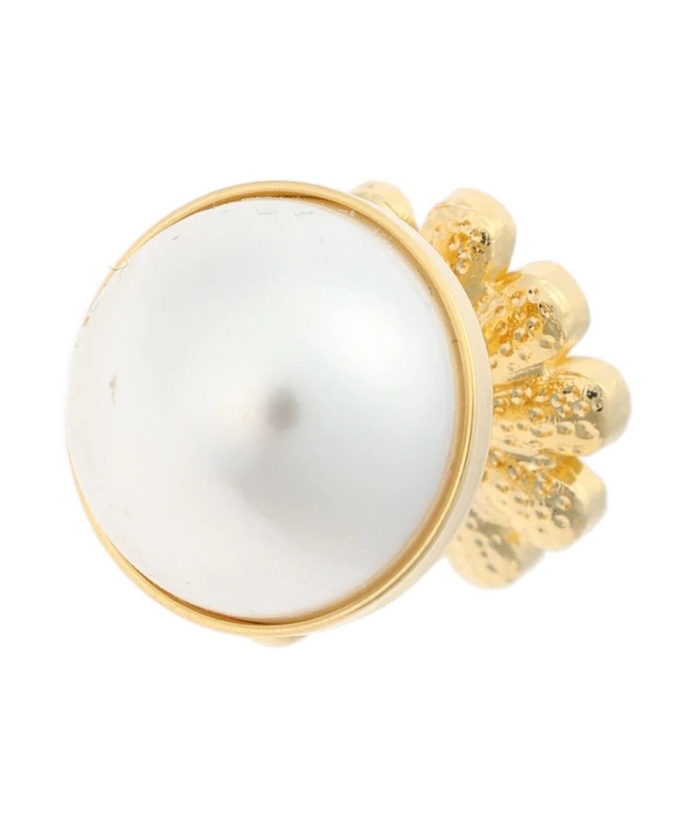 Green Parks ・ＨＡＬＦ　ＴＩＭＥ　リバーシブル花パールイヤリング 