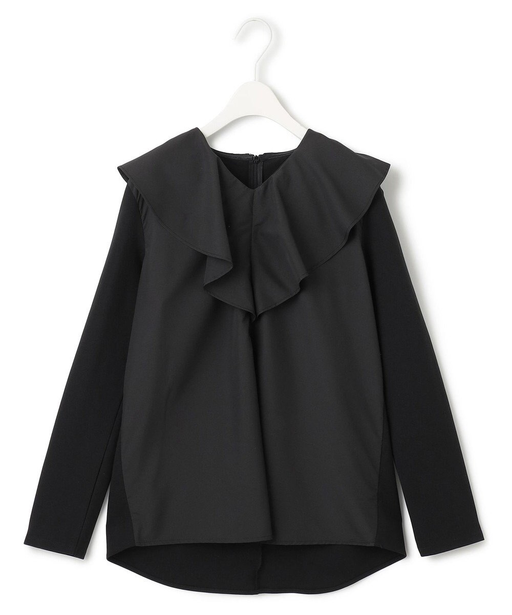 ICB L 【洗える】ハイゲージポンチ ラッフルカラープルオーバー 