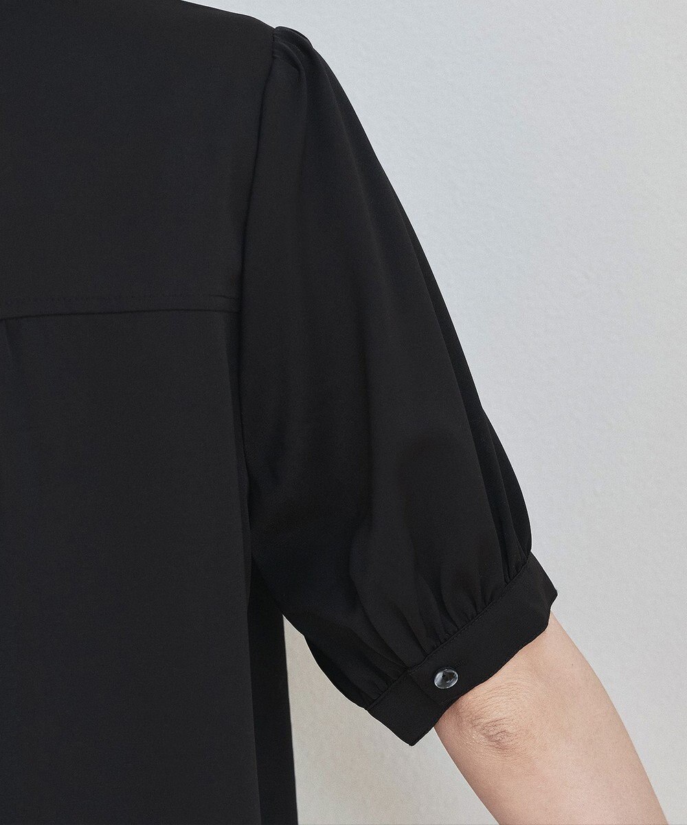 Tiaclasse L 【洗える】パフスリーブシャツブラウス 