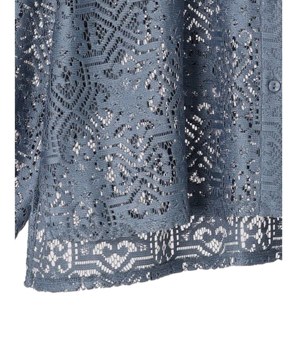 earth music&ecology レースショートシャツ 