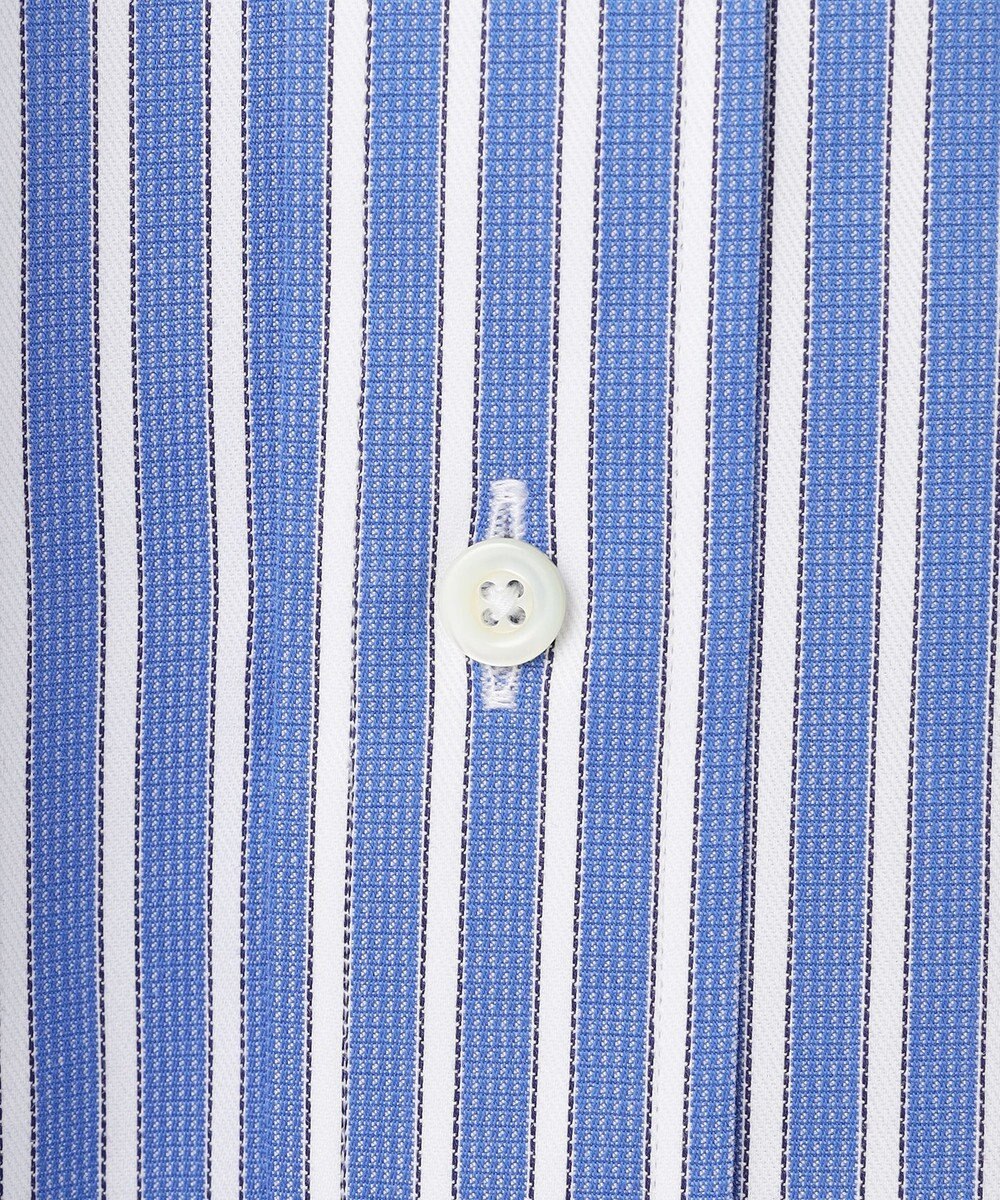 J.PRESS MEN 【PREMIUM PLEATS / 形態安定】スーピマコットンパナマストライプ シャツ / B.D. 