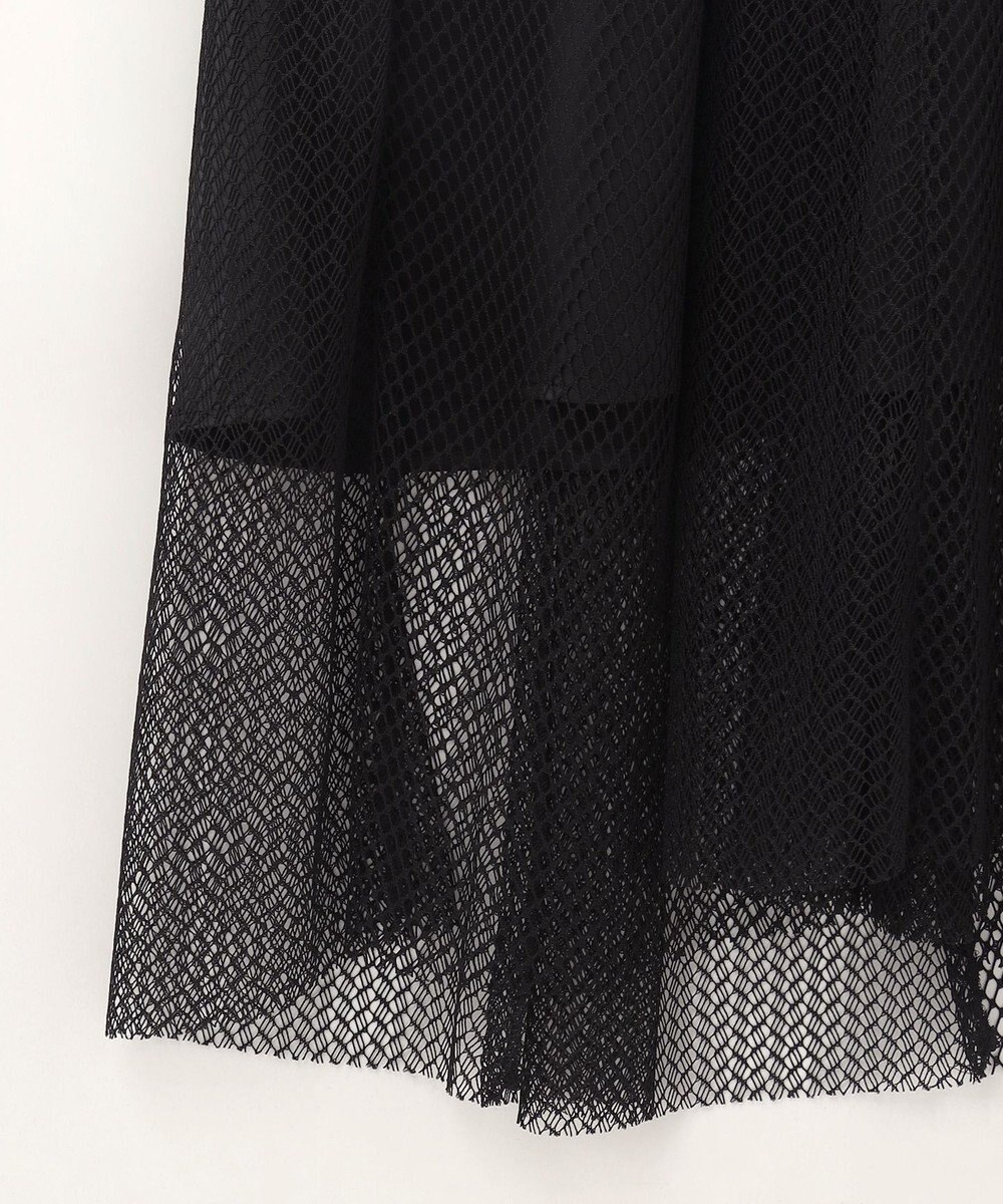 GRACE CONTINENTAL メッシュコンビキャミワンピース 