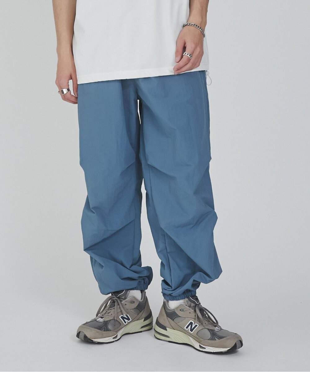 WEGO 【ウエストゴム/撥水/洗濯機可】ナイロンイージーパンツ 