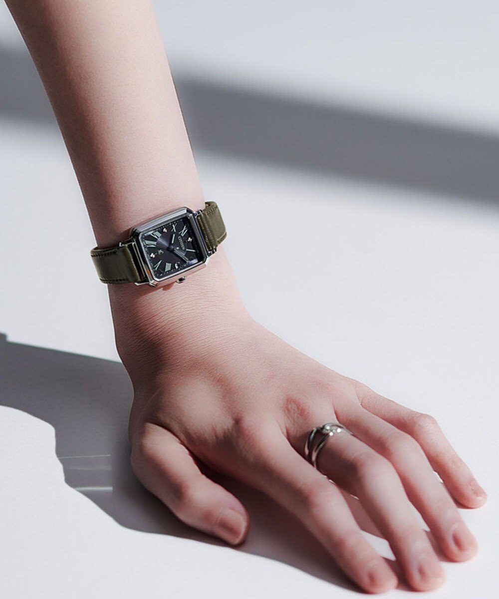 CITIZEN 【電池交換不要2way】替えバンド付きスクエアモデルES9500-69E 