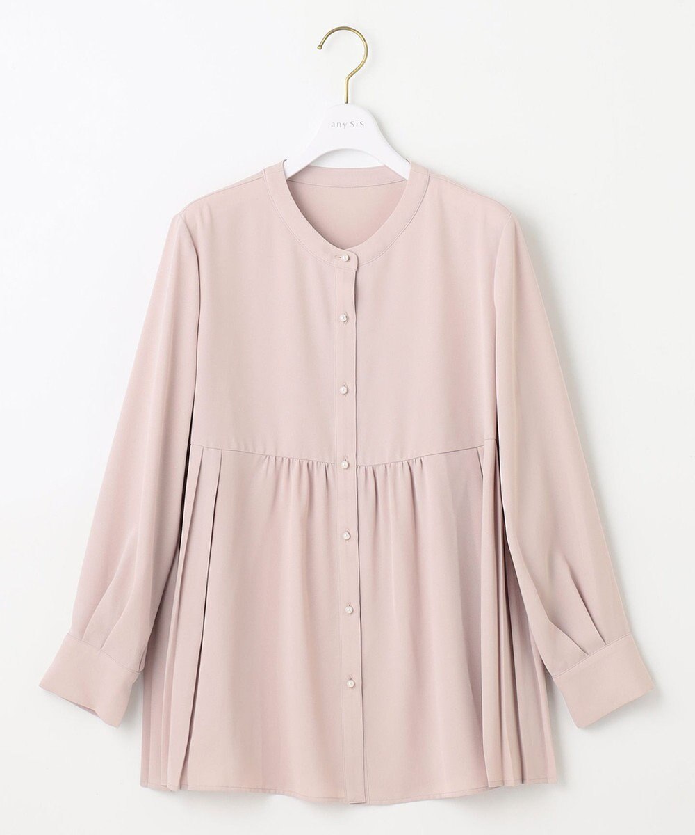 ANY SIS 【洗える】サイドプリーツ ブラウス 