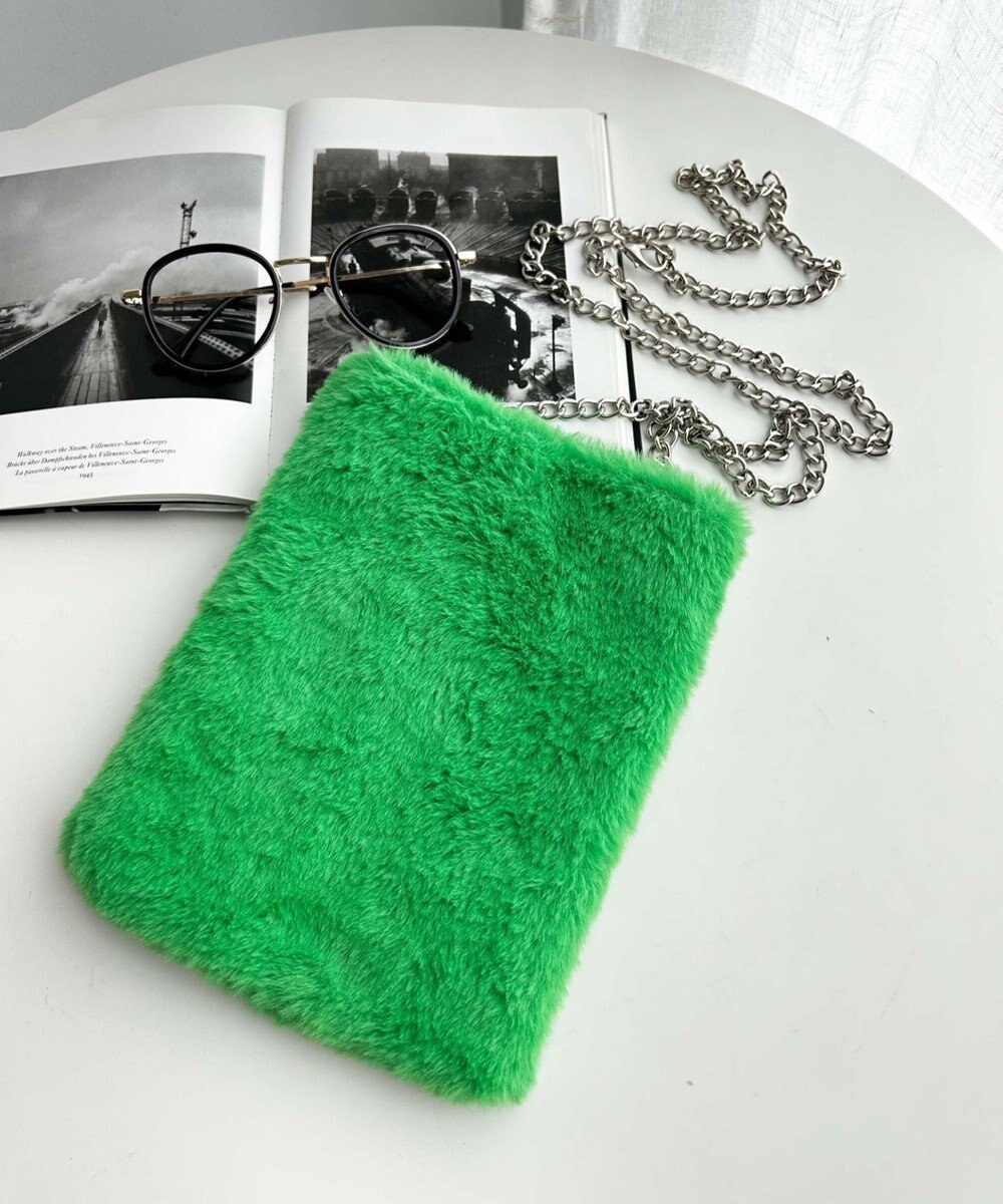 WEGO ファーチェーンミニショルダー 