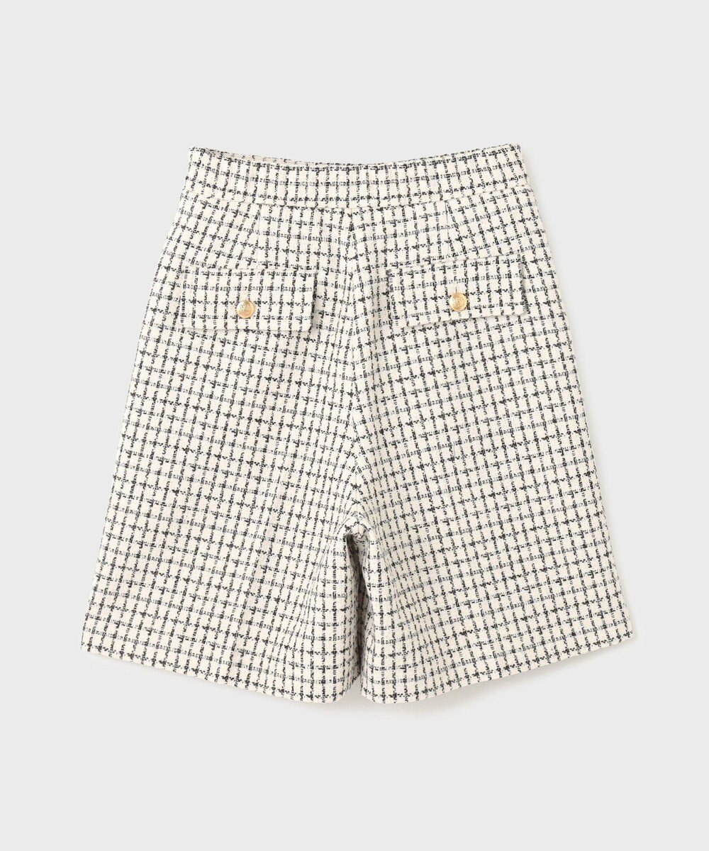 GRACE CONTINENTAL チェックツイードハーフパンツ 