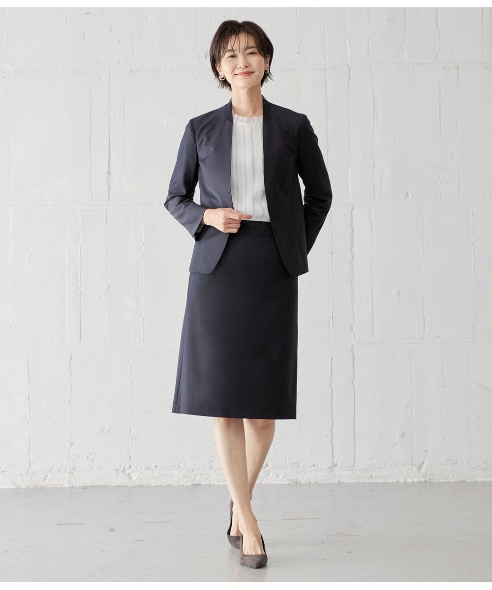 J.PRESS LADIES L BAHARIYE SOLID フレアースカート 