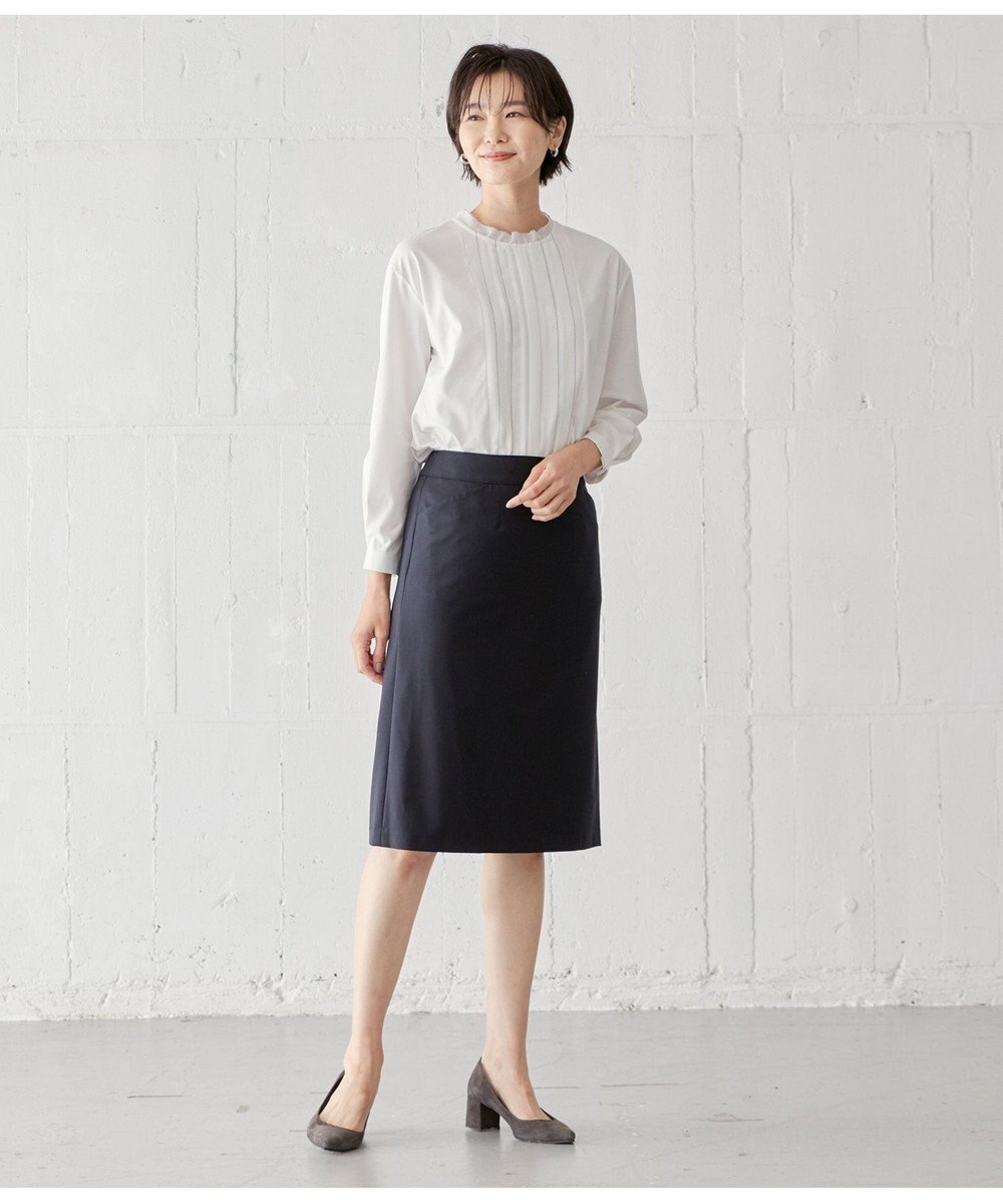 J.PRESS LADIES L BAHARIYE SOLID フレアースカート 