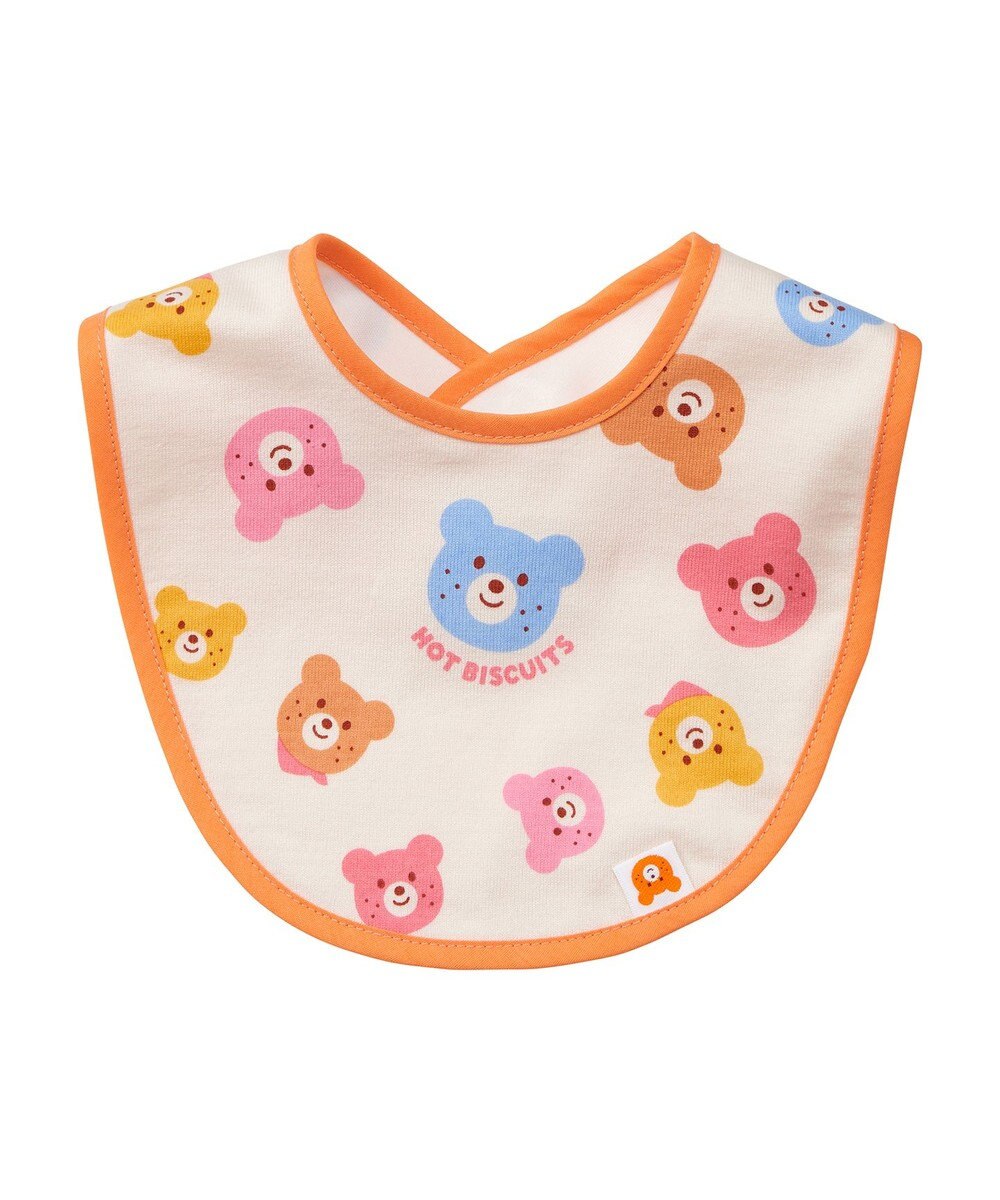 MIKI HOUSE HOT BISCUITS カラフルビーンズ 総柄スタイ はっ水 