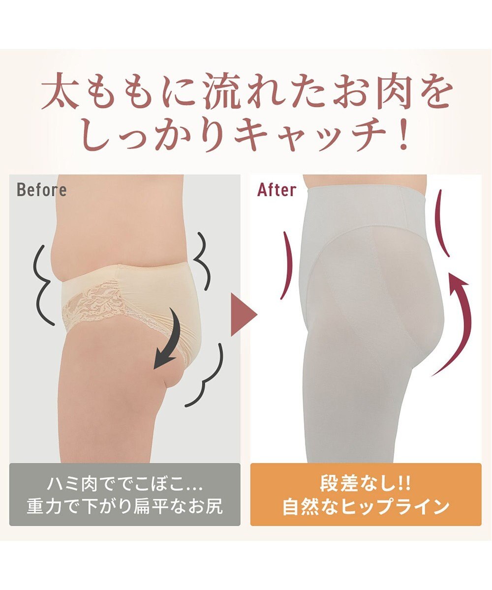 BRADELIS New York 【Yukine inc. 】ゆきねえ365綿混モアらくヒップサポートガードル24 ブラデリス 補正下着 