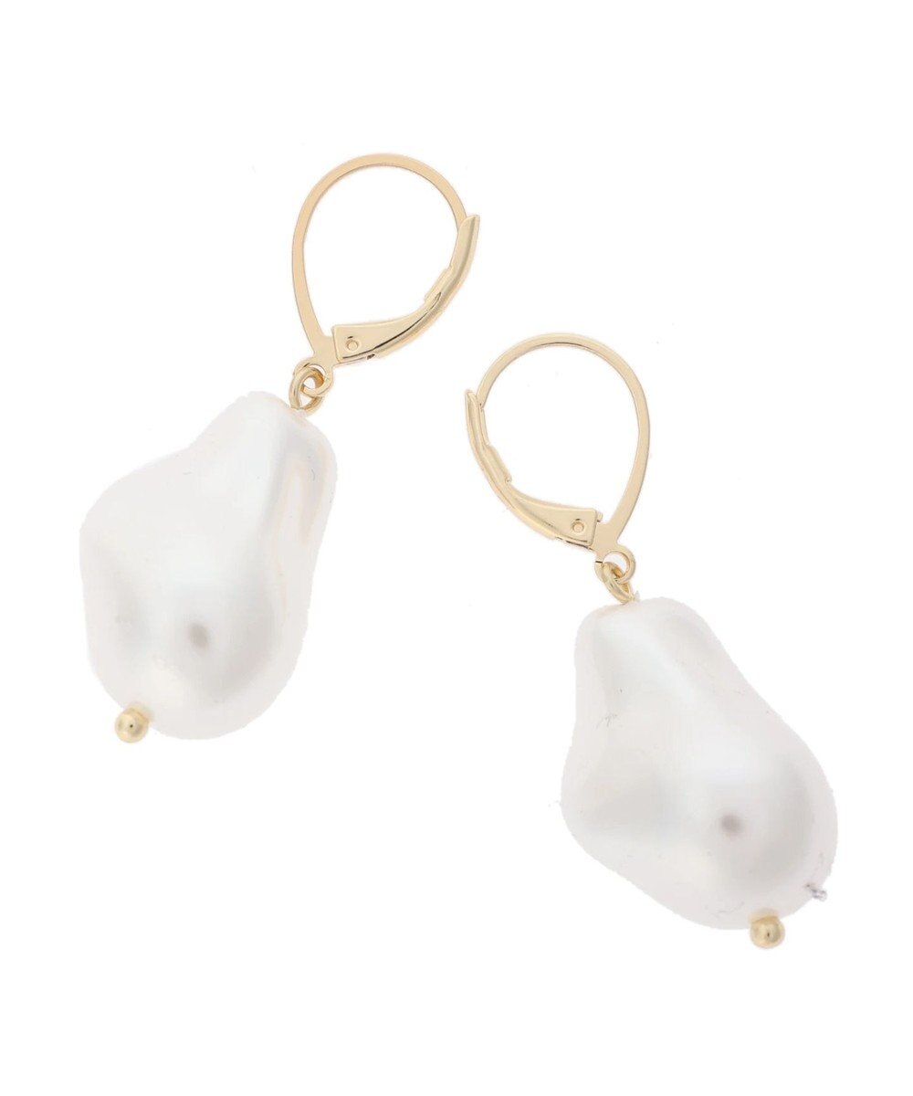 Green Parks ・ＨＡＬＦ　ＴＩＭＥ　バロックパールフックピアス 