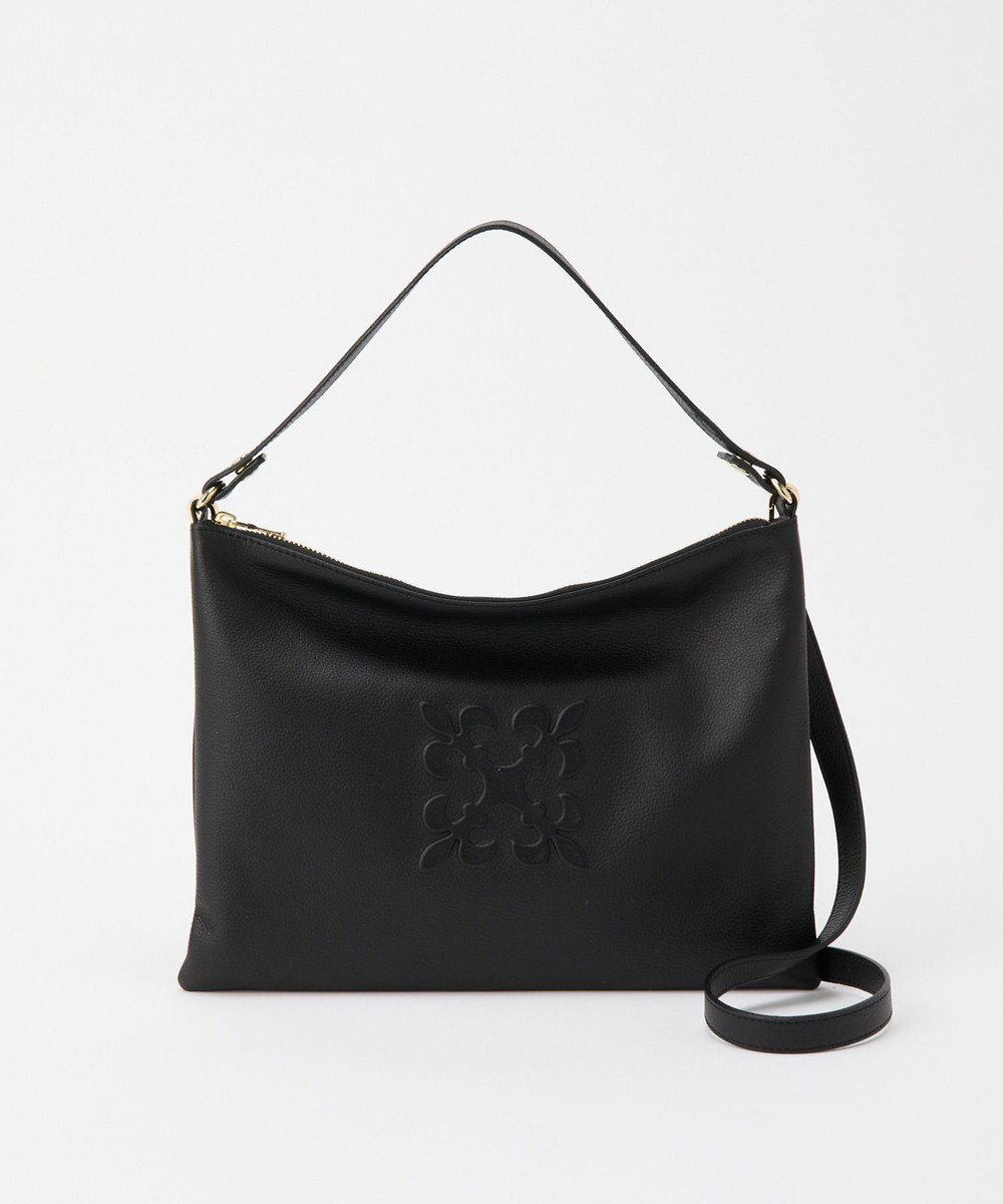 russet エンボスモノグラム ソフトレザーショルダーバッグ(CE-1547) 